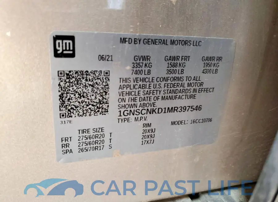 1GNSCNKD1MR397546# 13