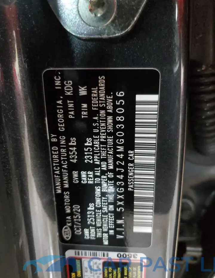 5XXG34J24MG038056# 12