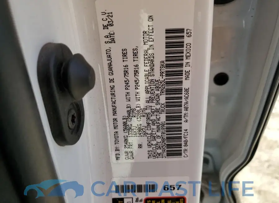3TYAX5GN8MT018901# 12