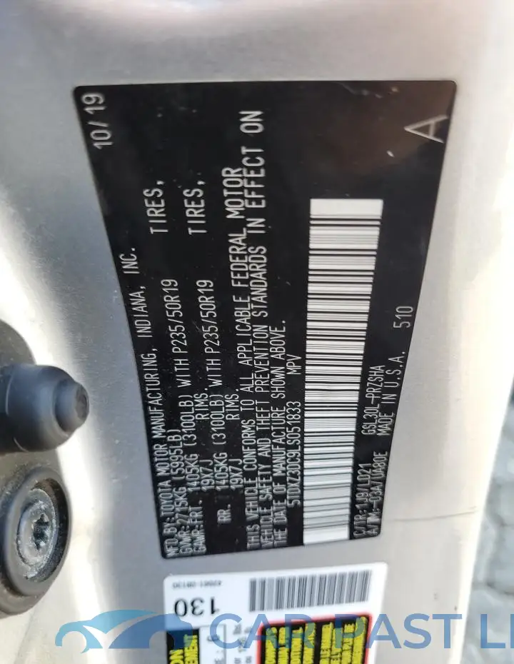 5TDXZ3DC9LS051833# 13