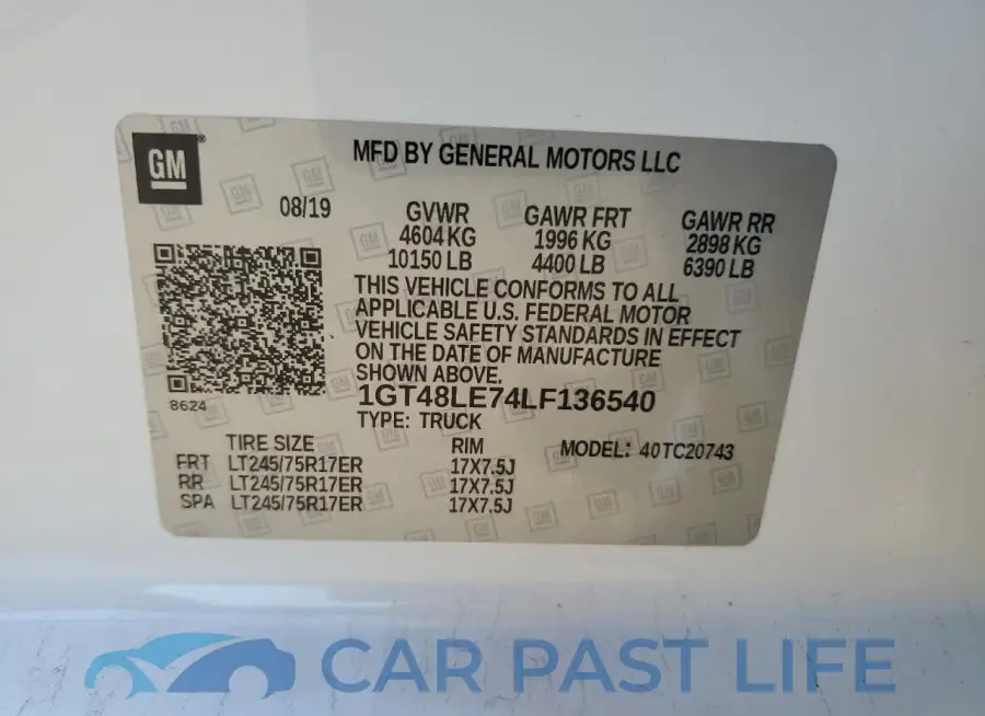 1GT48LE74LF136540# 12