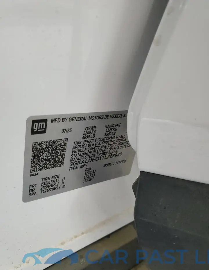 3GKALUEG1TL223684# 13
