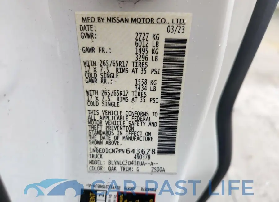 1N6ED1CM7PN643678# 11