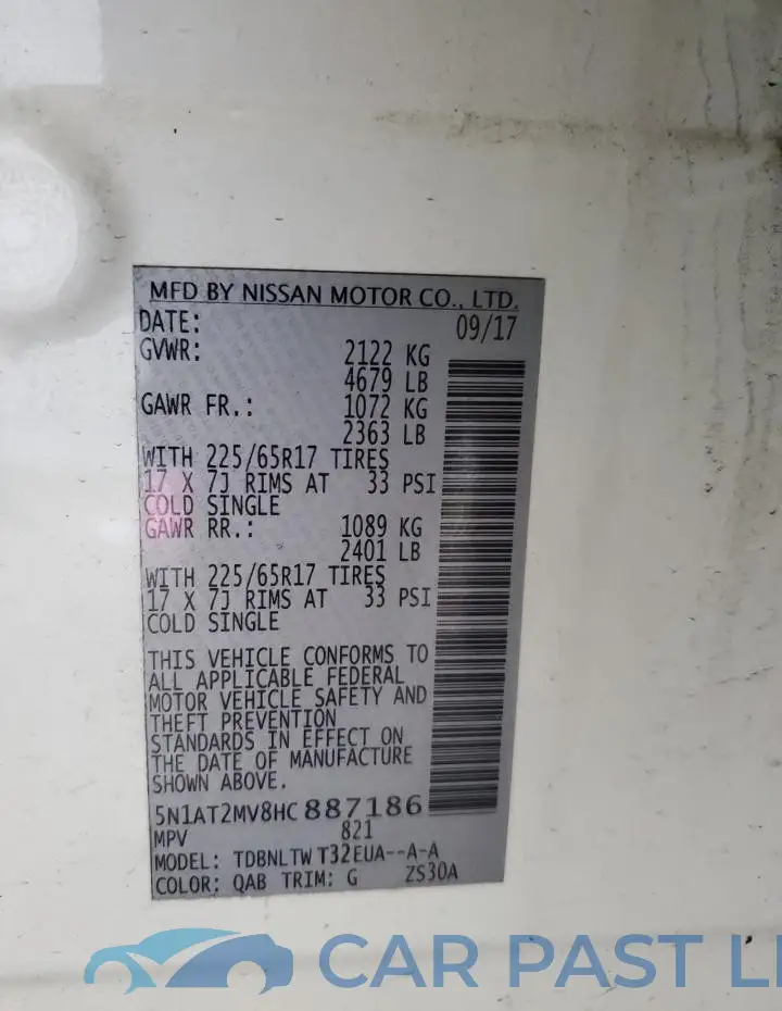 5N1AT2MV8HC887186# 14