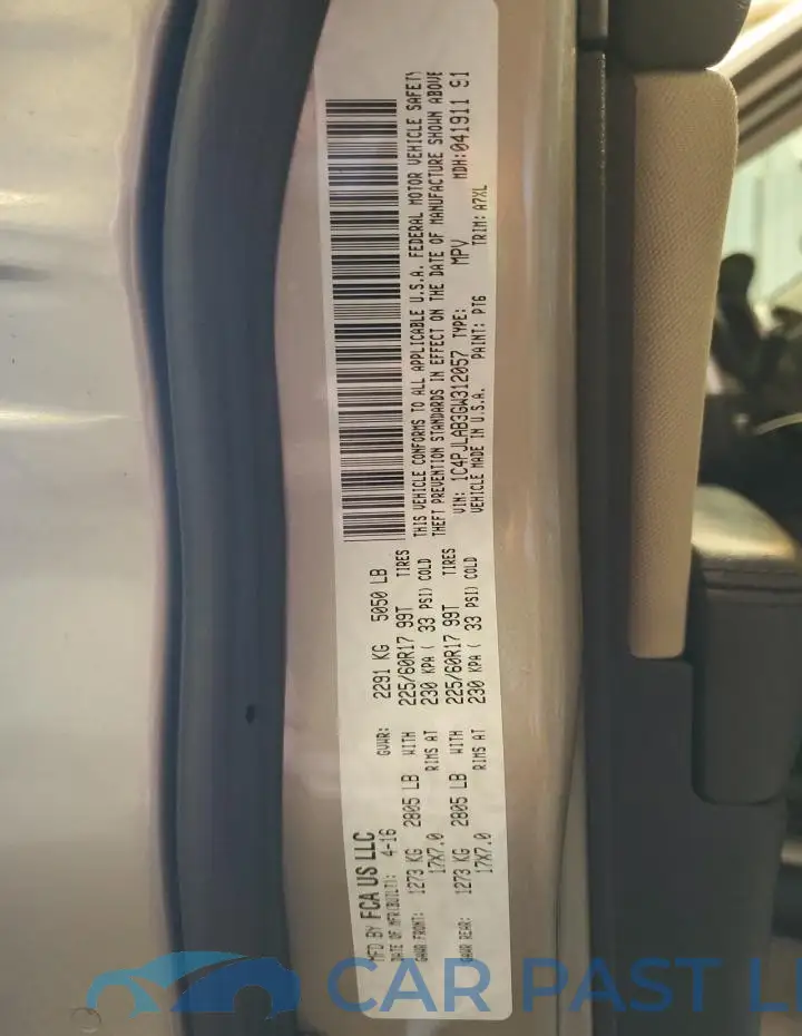 1C4PJLAB3GW312057# 14
