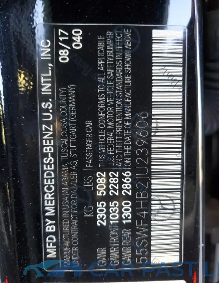 55SWF4HB2JU239606# 12