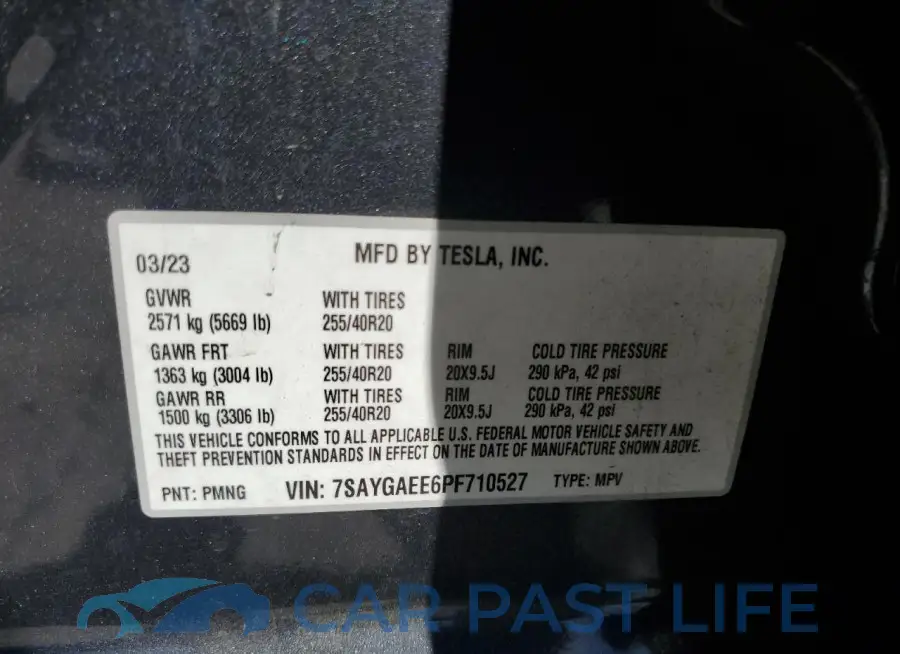 7SAYGAEE6PF710527# 13