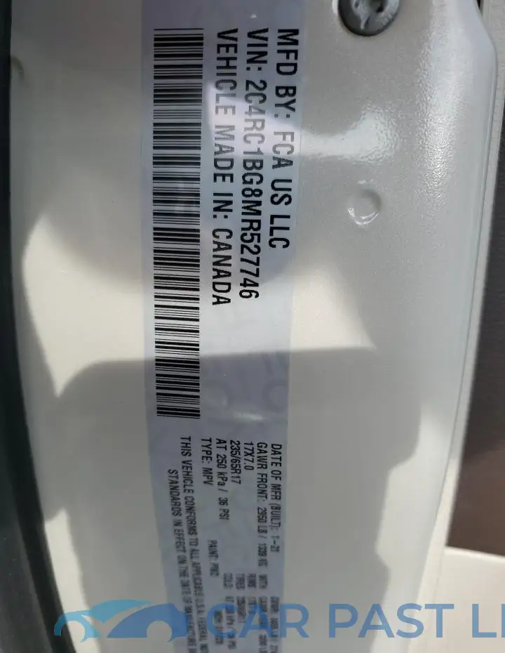 2C4RC1BG8MR527746# 13