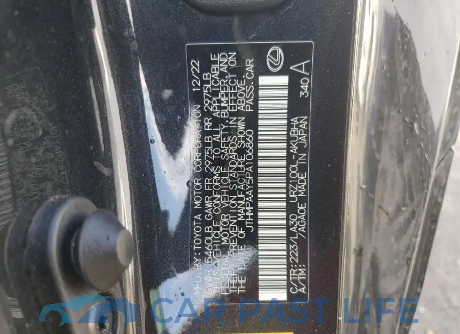 JTHMPAAY5PA106860# 13
