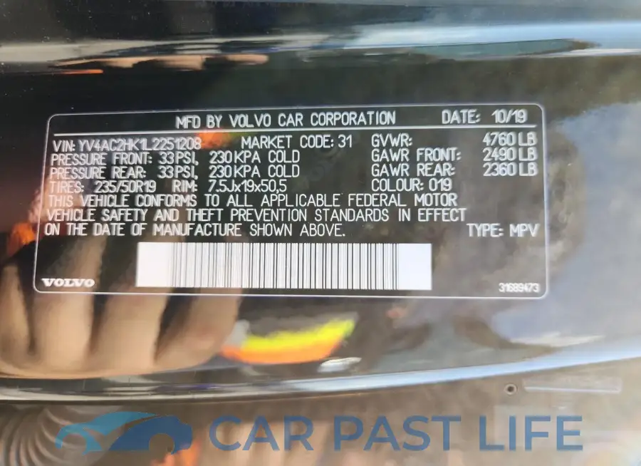 YV4AC2HK1L2251208# 13