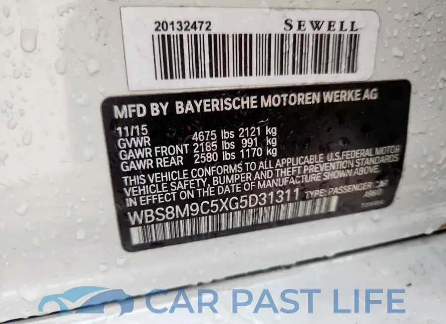 WBS8M9C5XG5D31311# 13