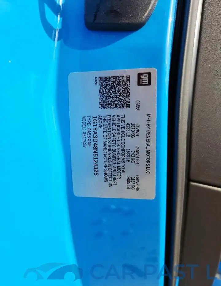 1G1YA3D48N5124325# 12