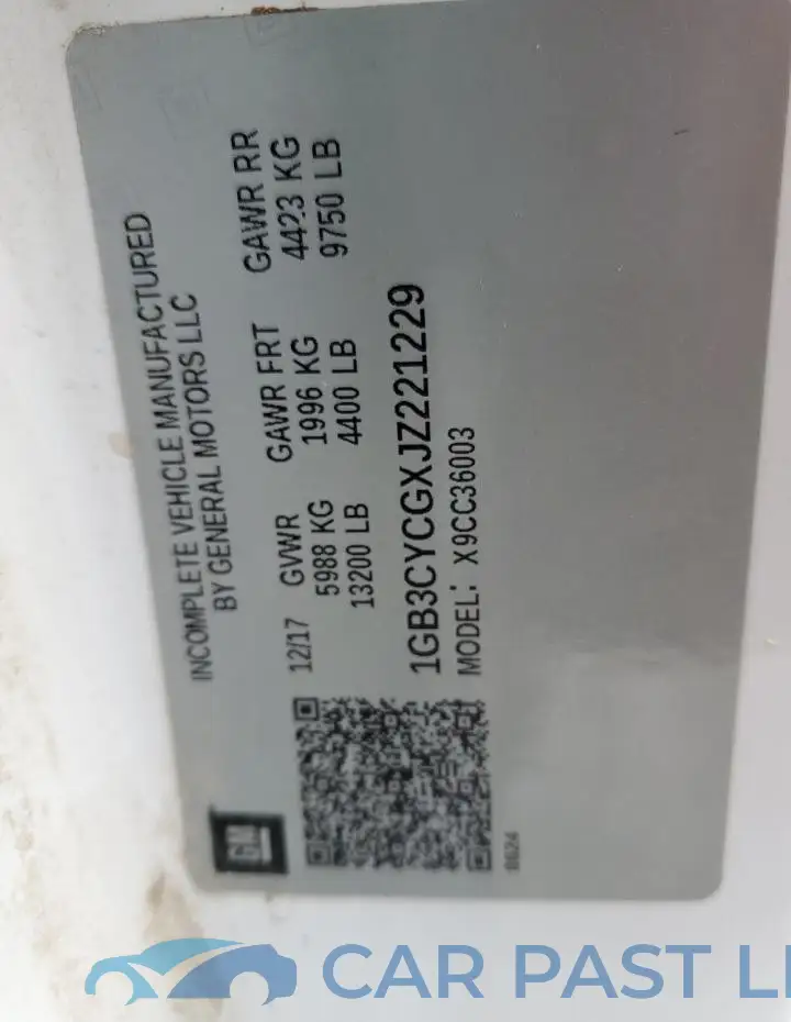 1GB3CYCGXJZ221229# 12