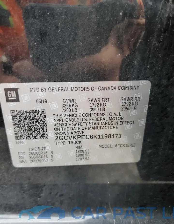 2GCVKPEC6K1198473# 12