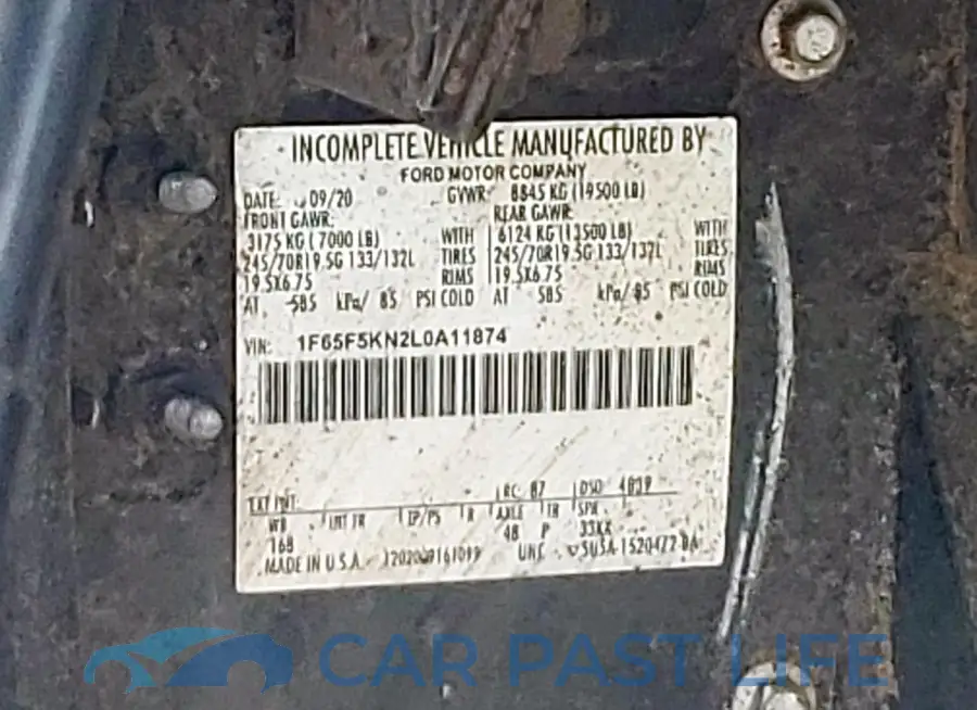 1F65F5KN2L0A11874# 12