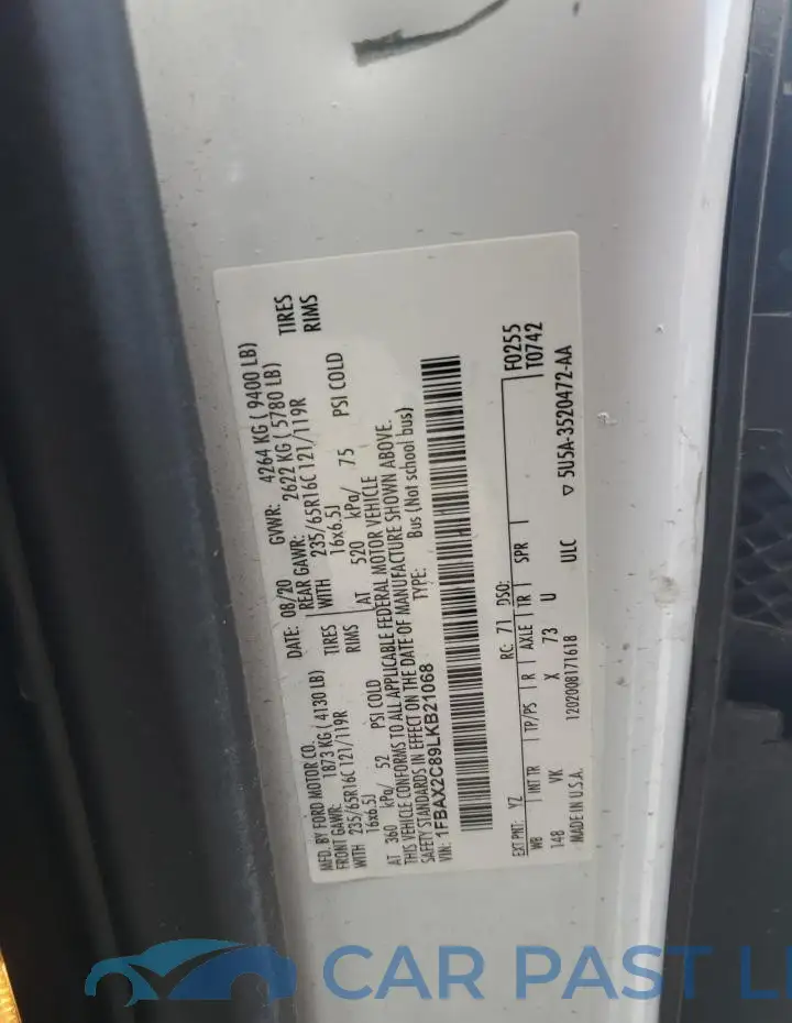 1FBAX2C89LKB21068# 13