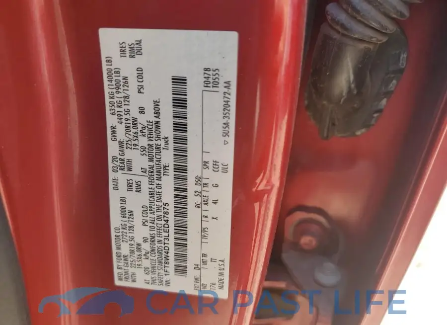 1FT8W4DT3LED47875# 12