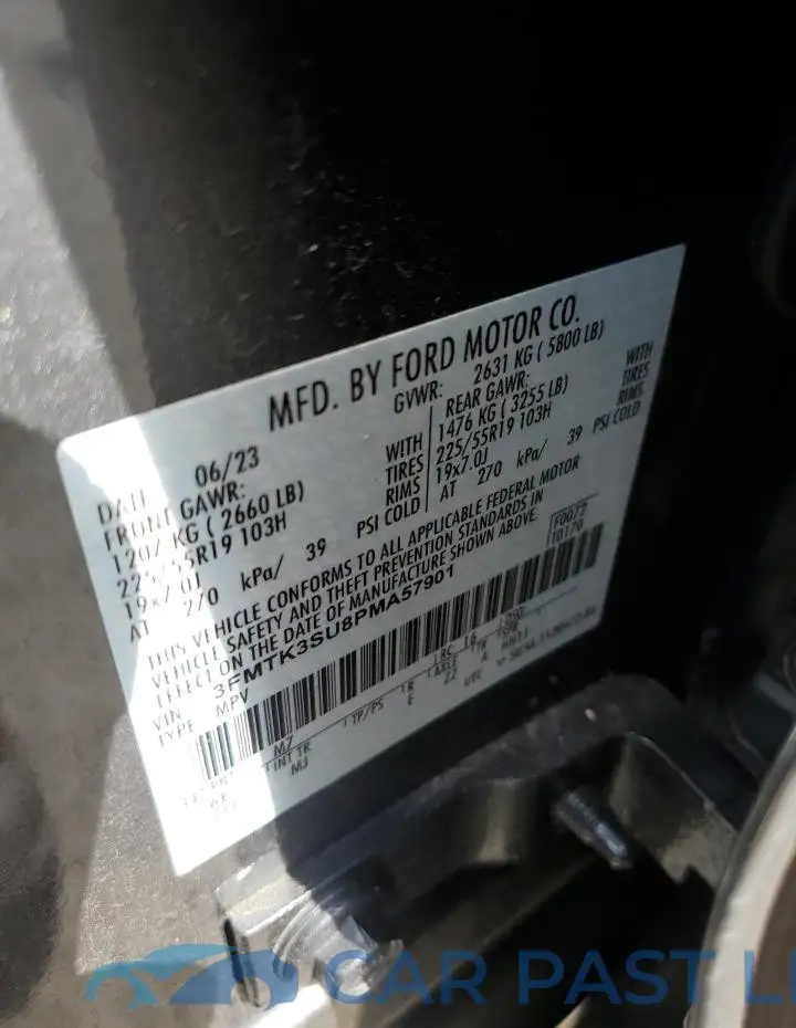 3FMTK3SU8PMA57901# 14