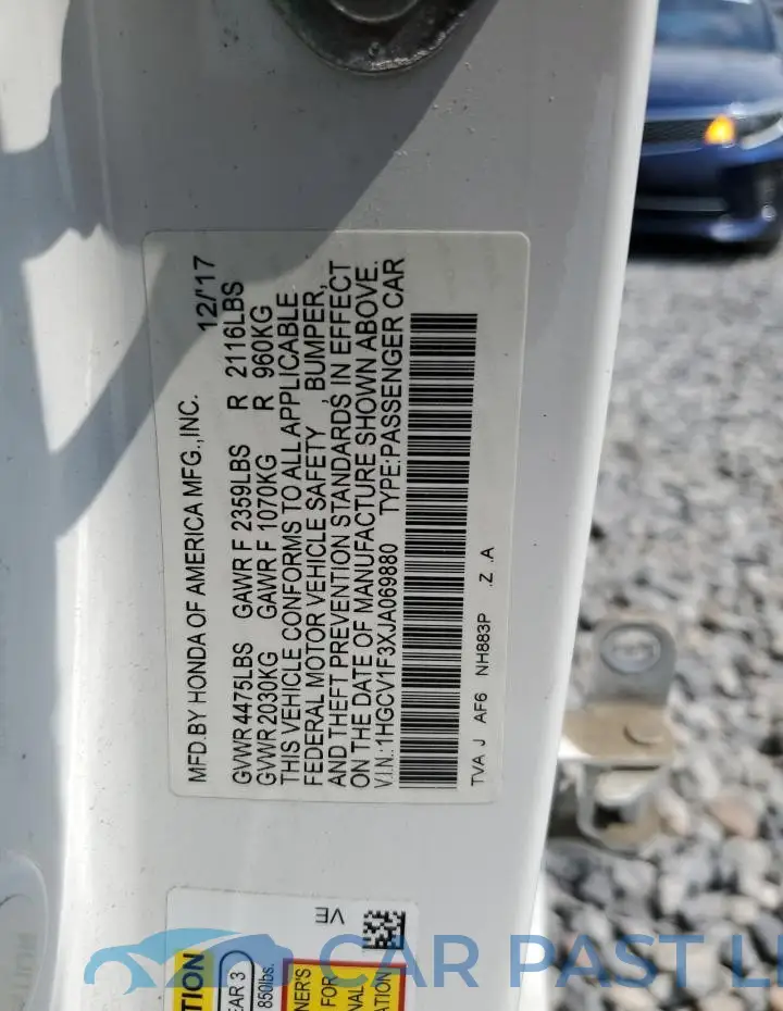 1HGCV1F3XJA069880# 12
