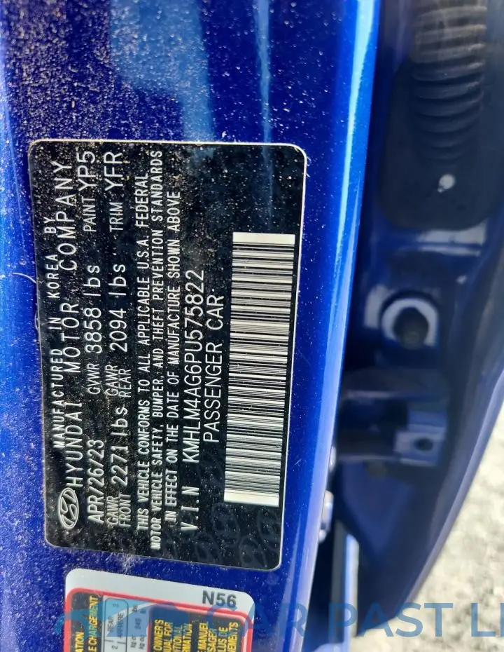 KMHLM4AG6PU575822# 12