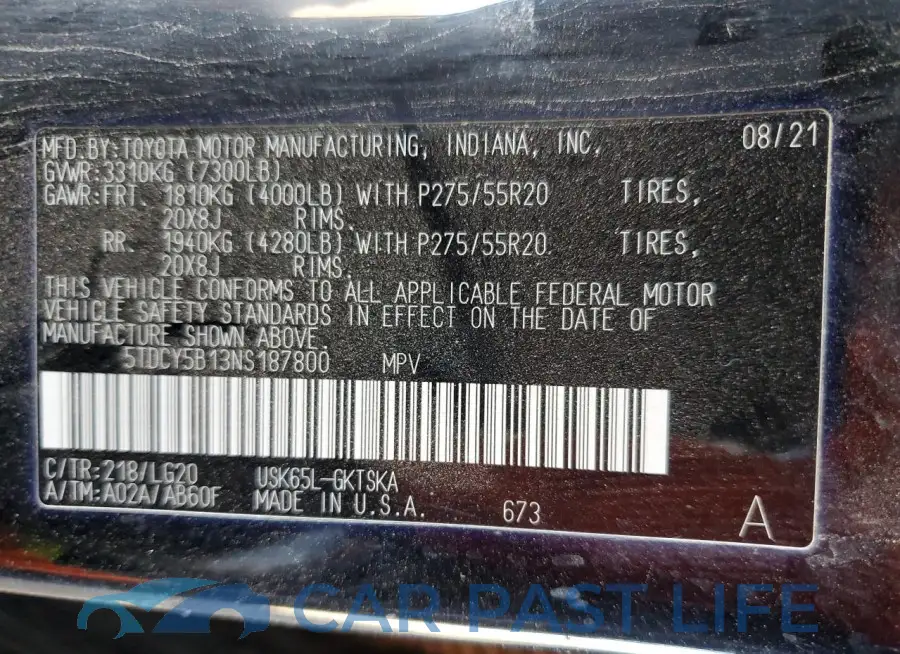 5TDCY5B13NS187800# 13