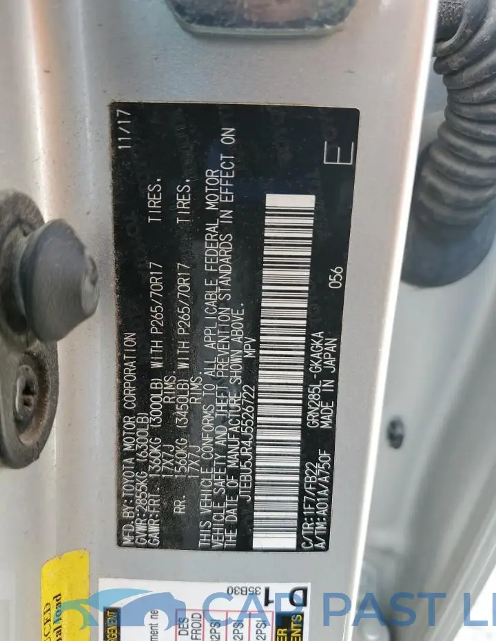JTEBU5JR4J5526722# 12