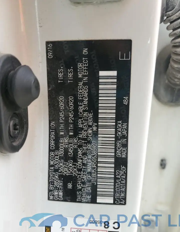 JTEBU5JR5G5385927# 13