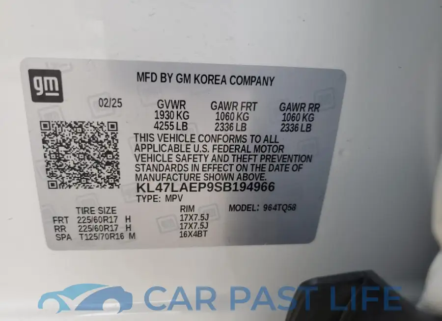 KL47LAEP9SB194966# 12