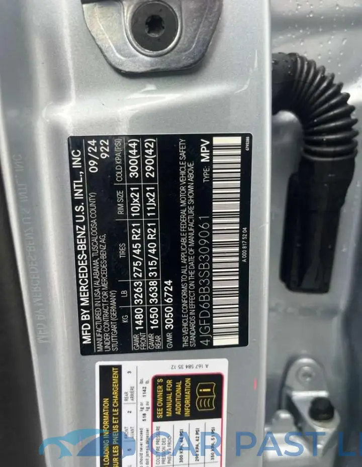 4JGFD6BB3SB309061# 10