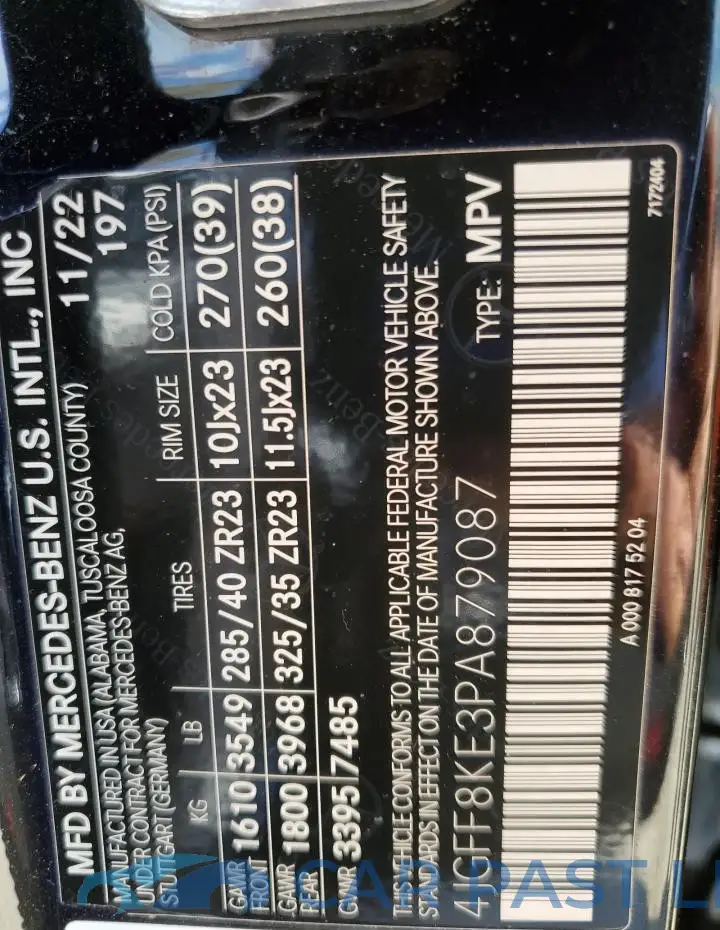 4JGFF8KE3PA879087# 13