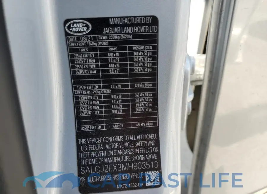 SALCJ2FX3MH903513# 14