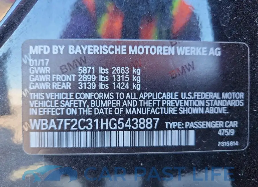 WBA7F2C31HG543887# 12