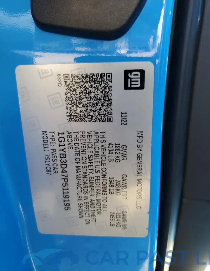 1G1YB3D47P5119195# 12