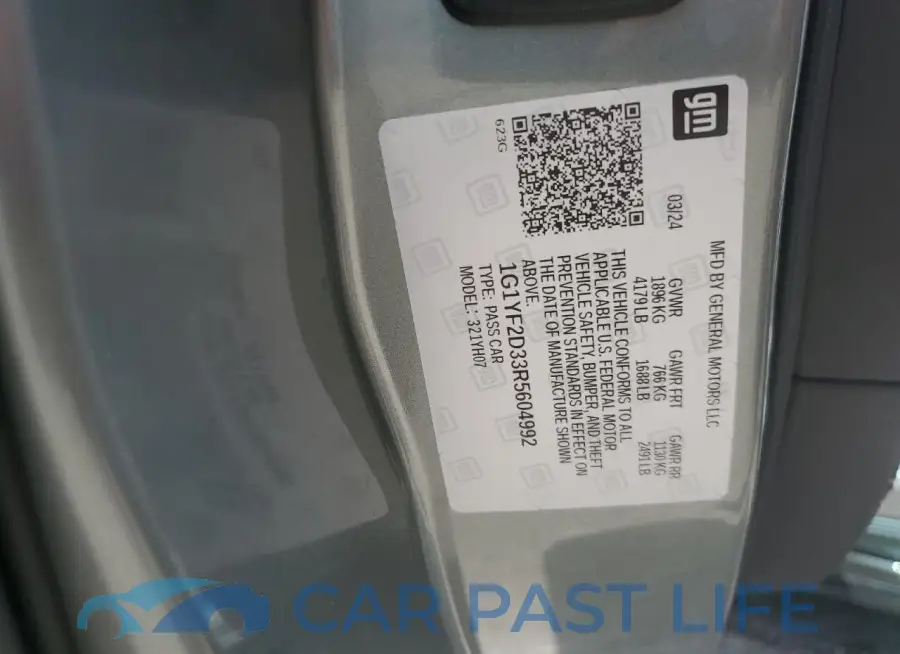 1G1YF2D33R5604992# 13