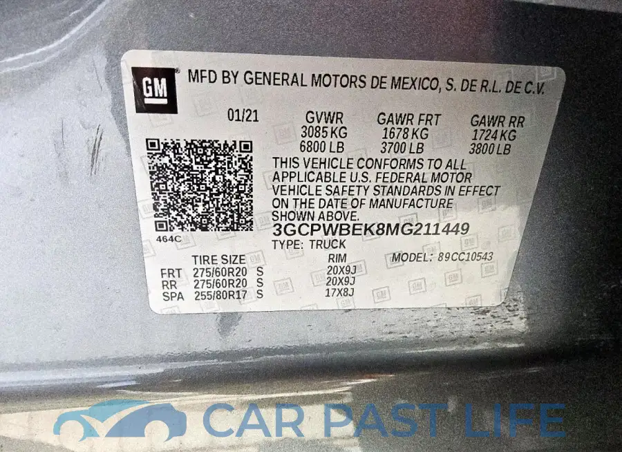 3GCPWBEK8MG211449# 13