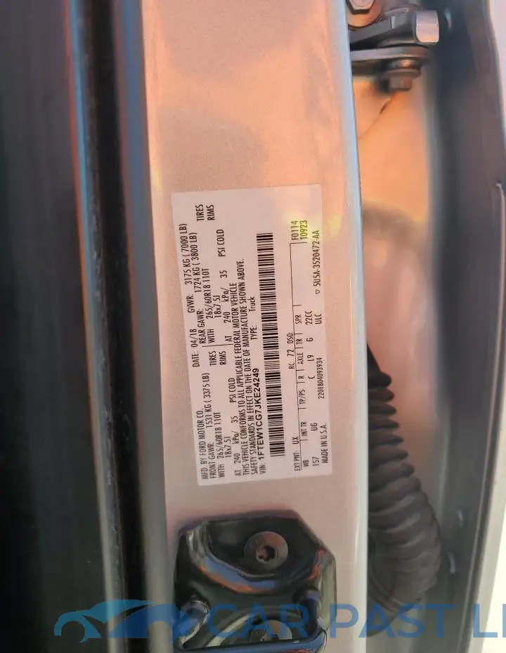 1FTEW1CG7JKE24249# 12