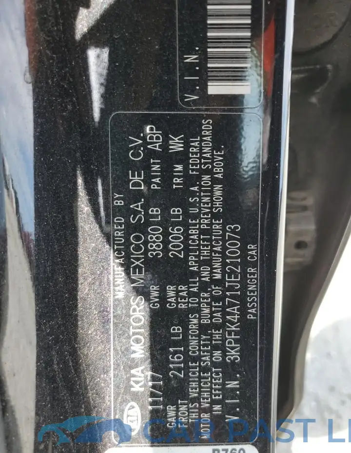 3KPFK4A71JE210073# 12