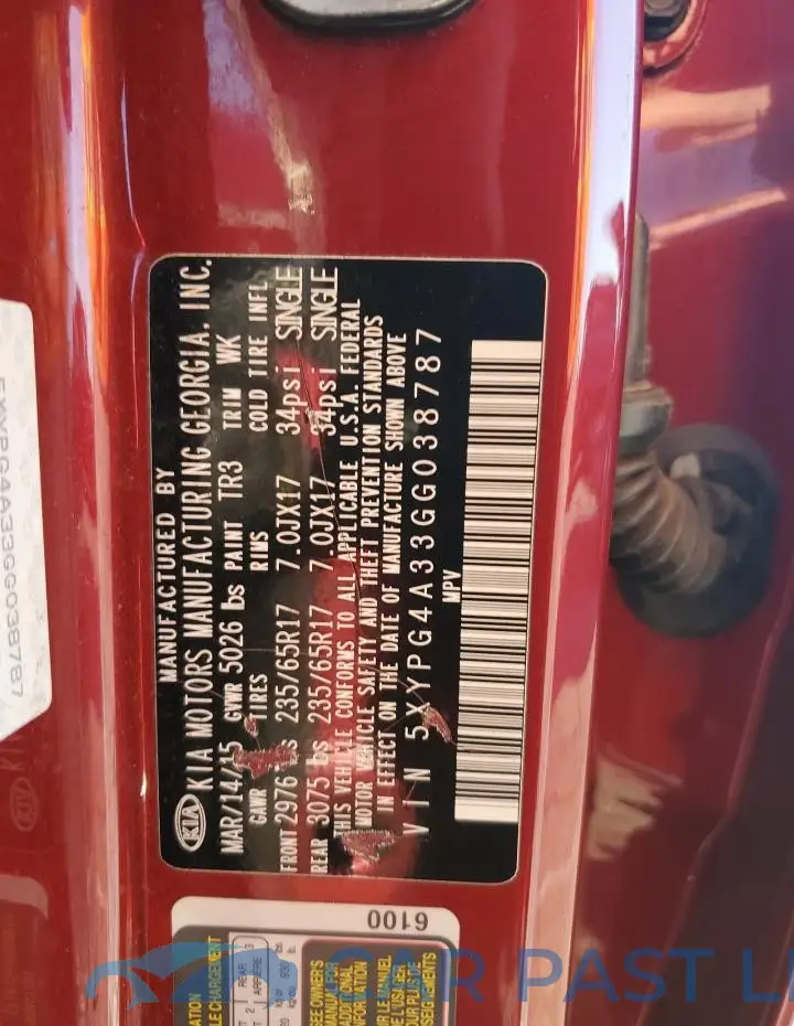 5XYPG4A33GG038787# 13