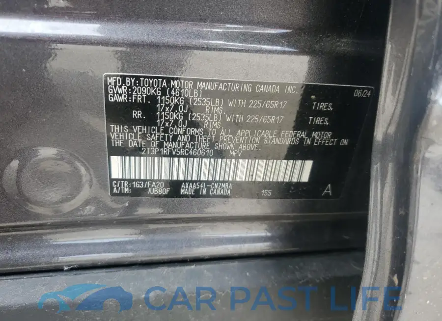 2T3P1RFV5RC460610# 13