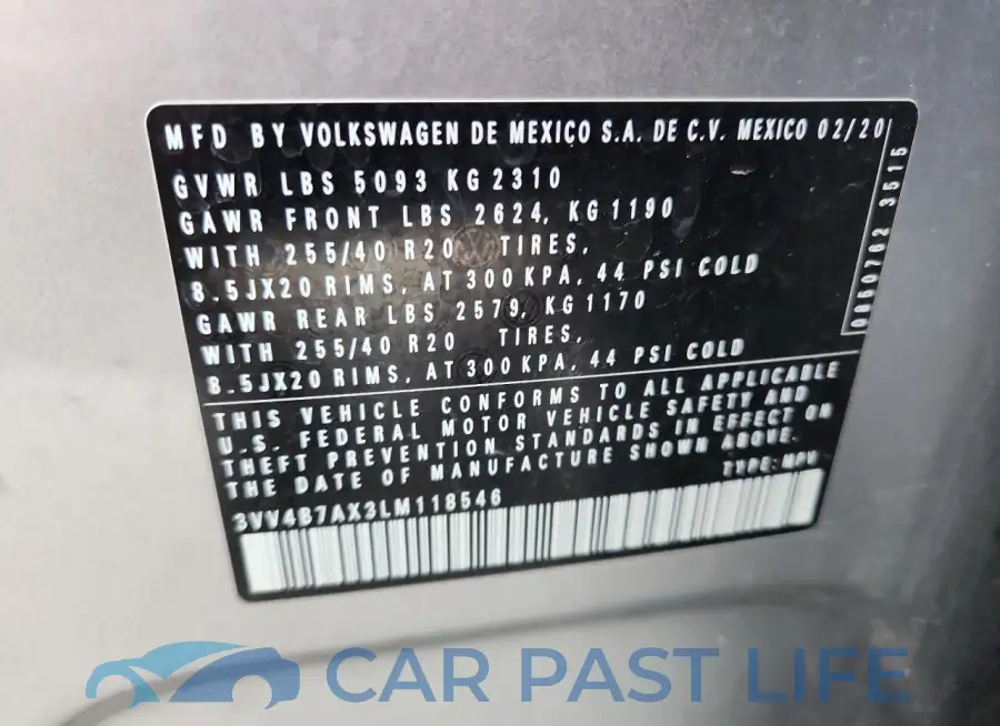3VV4B7AX3LM118546# 13