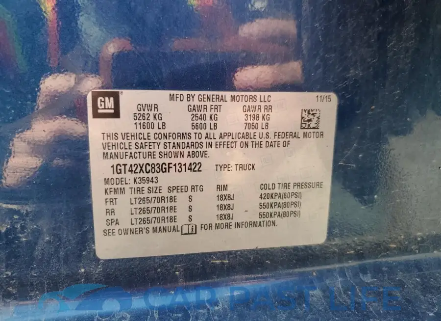 1GT42XC83GF131422# 12