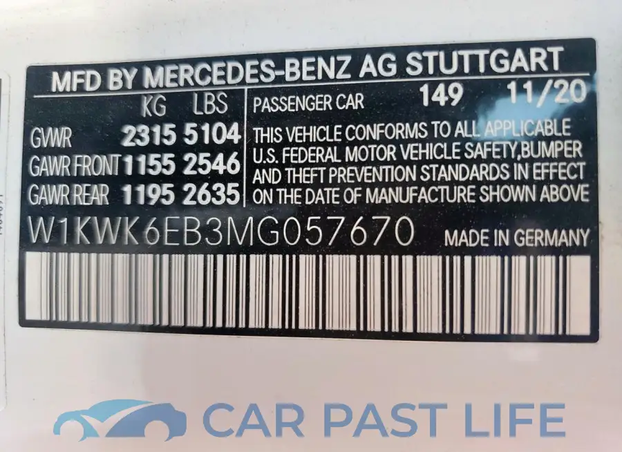 W1KWK6EB3MG057670# 13