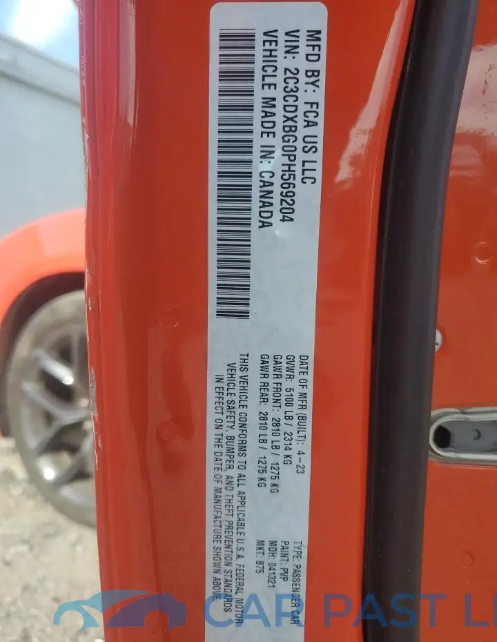 2C3CDXBG0PH569204# 12