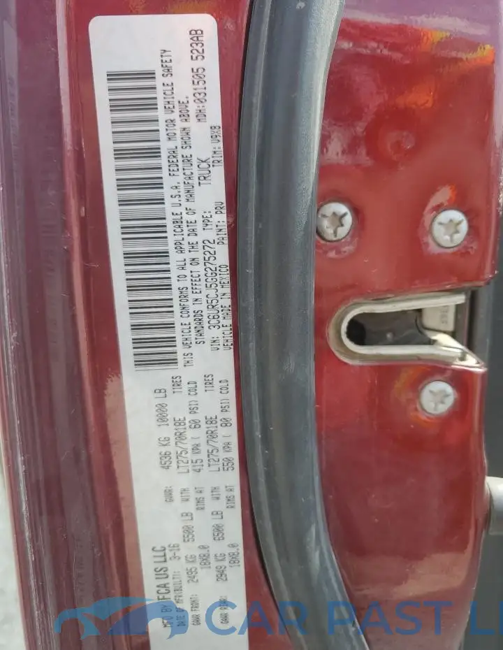 3C6UR5CJ5GG275272# 12