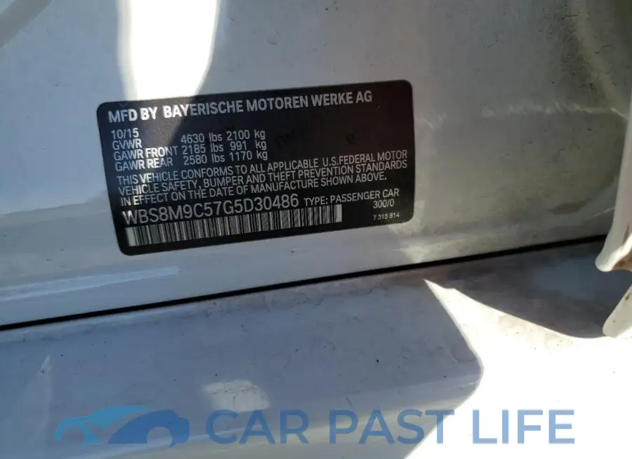 WBS8M9C57G5D30486# 12