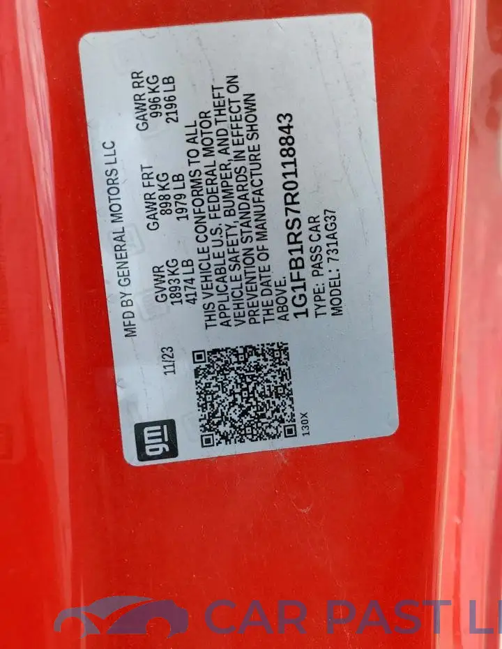 1G1FB1RS7R0118843# 12