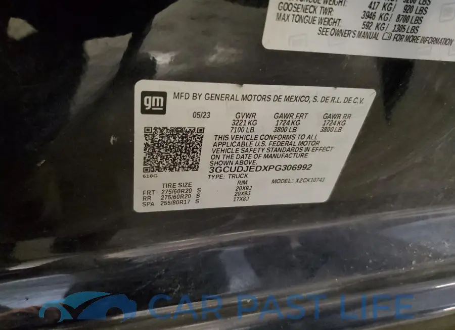 3GCUDJEDXPG306992# 12