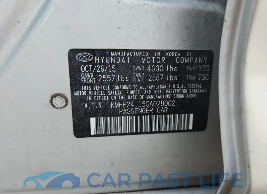 KMHE24L15GA028002# 12