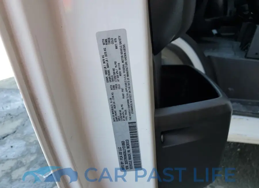 3C6TRVNG6LE131863# 13