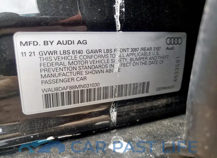 WAU8DAF88MN031030# 13